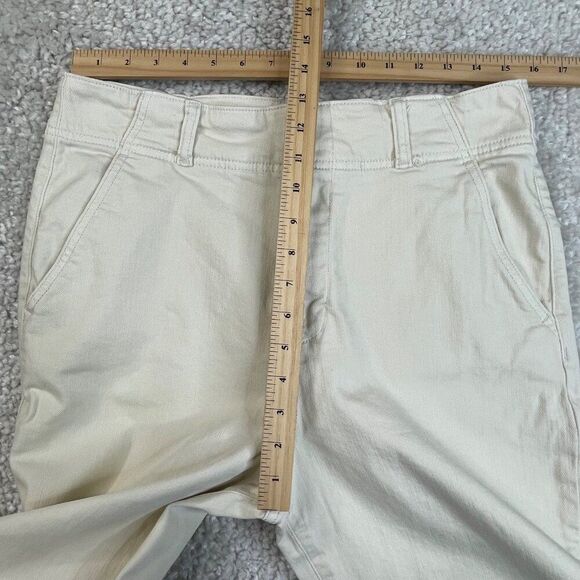 Pilcro High Rise Wide Leg Trouser Pants Ivory Cream - Picture 6 of 7